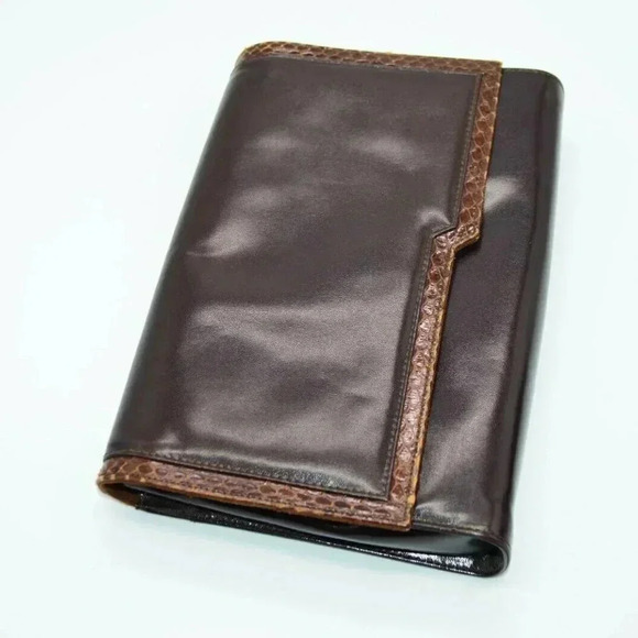 Jay Herbert Brown Leather Snake Animal Skin Print - Picture 2 of 9